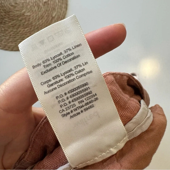 Wilfred Linen‎ Burnt Orange Drawstring Shorts Size XS - Picture 9 of 10